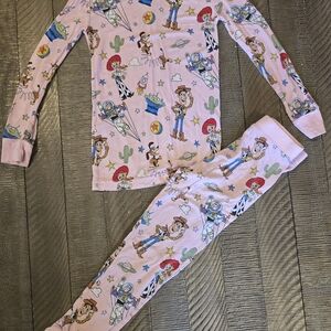 Little Sleepies Pink Cartoon Pajama Set